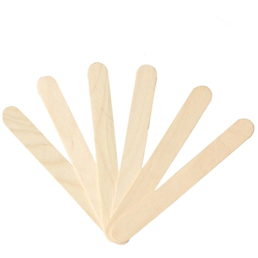 Ipetboom 100pcs Facial Spatula Waxing Wooden Tongue Depressors Spa-grade Quality for Professional Diy Waxing Applications