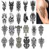 10 Sheets Viking Temporary Tattoos for Adults Men Women, 12 Sheets Large Tribal Cletic Totem Fake Tattoos for Arm Leg Chest view 1