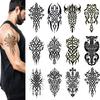 10 Sheets Viking Temporary Tattoos for Adults Men Women, 12 Sheets Large Tribal Cletic Totem Fake Tattoos for Arm Leg Chest view 3