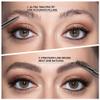 5 Pcs Dual-Sided Auto-rotate Ultra-Fine Tip Eye Brow Pencils Pack,Draws Tiny Precise Brow Makeup, Defines, Fills Brows, Shapes, Contours, Combs, 1mm Pen Point (2*Black+2*Tea+Gray) view 4