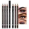 6Pcs Brow Pencil Set with Sharpener Wooden Hard-Core Eyebrow Pencils, Perfect for Eye Brows & Eyeliner, Waterproof & Sweat-Proof for Beginner makeup (Black+3*Dark Brown+2*Brown, Pack of 6) view 1