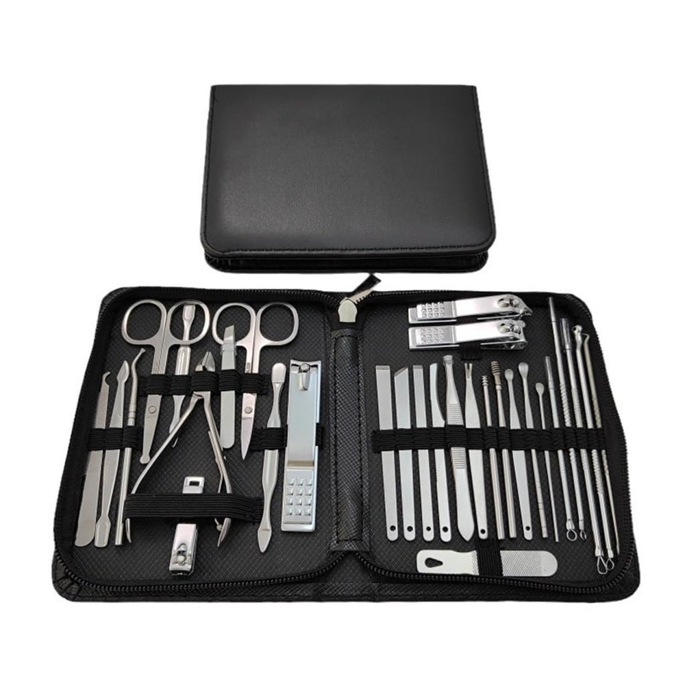 BNJWJZS Manicure Set Stainless Steel Nail Clipper Manicure Pedicure Tool Eyebrow Clip Acne Needle Tool