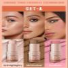 3Pcs Contour Stick Set3 Colors Contour Stick Makeup Set Long-Lasting Waterproof Concealer Stick KitCream Blush & Highlighter Bronzer Pen (SET-A) view 3