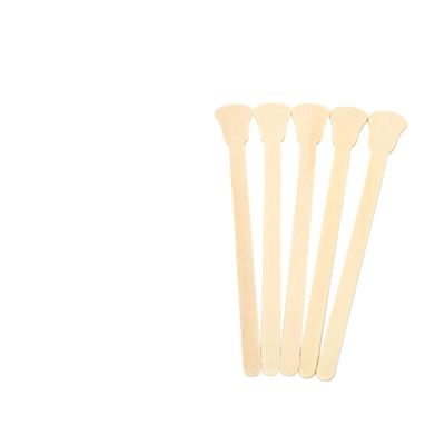 Ipetboom 100pcs Wooden Wax Mixing Sticks Disposable Spatulas for Hair Removal for Hot and Strip Wax Suitable for Salon and Home Use Compatible with All Depilatory