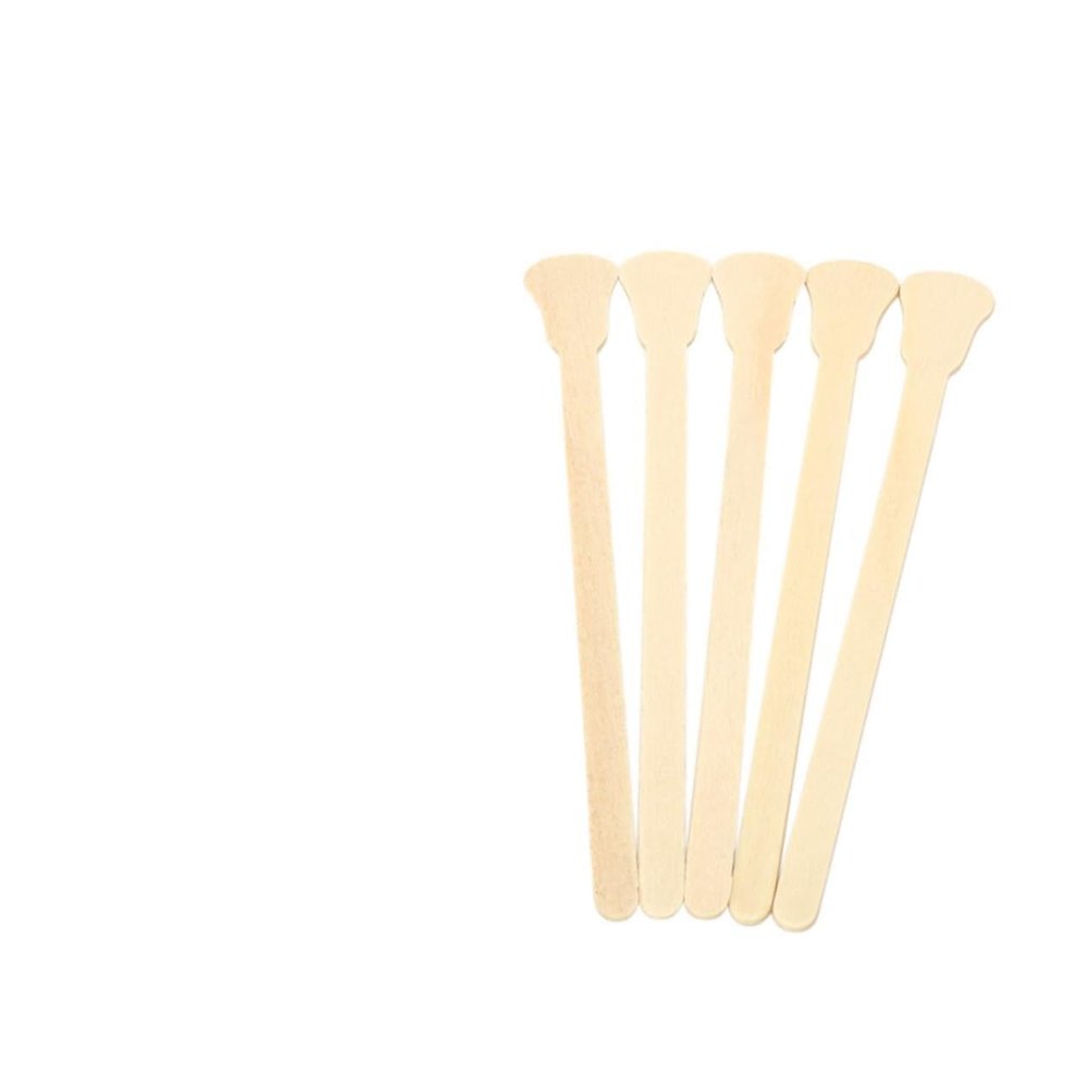 Ipetboom 100pcs Wooden Wax Mixing Sticks Disposable Spatulas for Hair Removal for Hot and Strip Wax Suitable for Salon and Home Use Compatible with All Depilatory