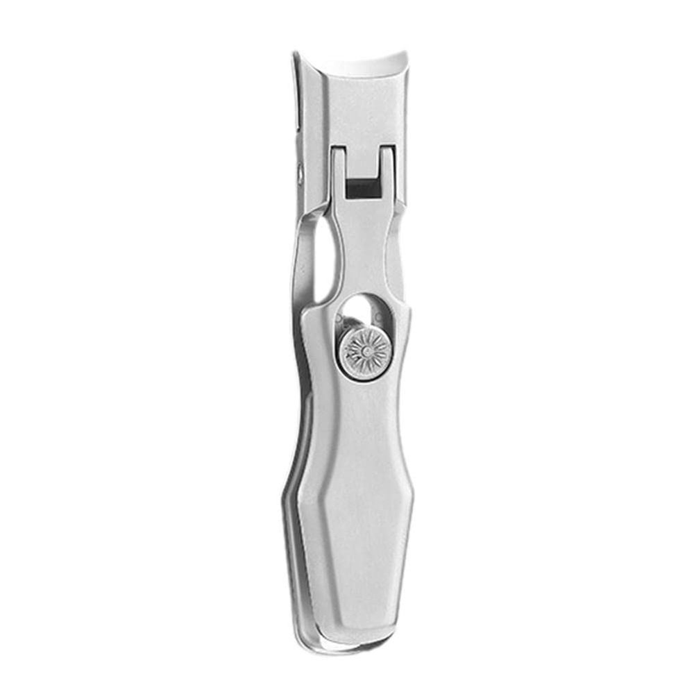BNJWJZS Portable Fingernail Clipper Steel Wide Jaw Opening Anti Splash Fingernail Clippers Nail Cutter Manicure(E)