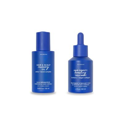 AAVRANI Hair & Scalp Recovery Oil - Rosemary, Bond Complex, & Amla Treatment 1.69 Fl Oz + AAVRANI Hair Density Boosting Treatment 2 Fl Oz
