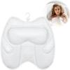 Bath Pillow Bathtub Pillow Headrest Relaxing Bath Accessories Soft Bathtub Cushion for Support Head, Back, Shoulder and Neck, White(White) view 1
