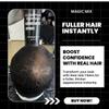 Extravagant Techniques Hair Fiber Kit, Real Hair Fibers with 2-in-1 fiber hold & water resistant spray,2-4 fl oz Bottles, Black view 2