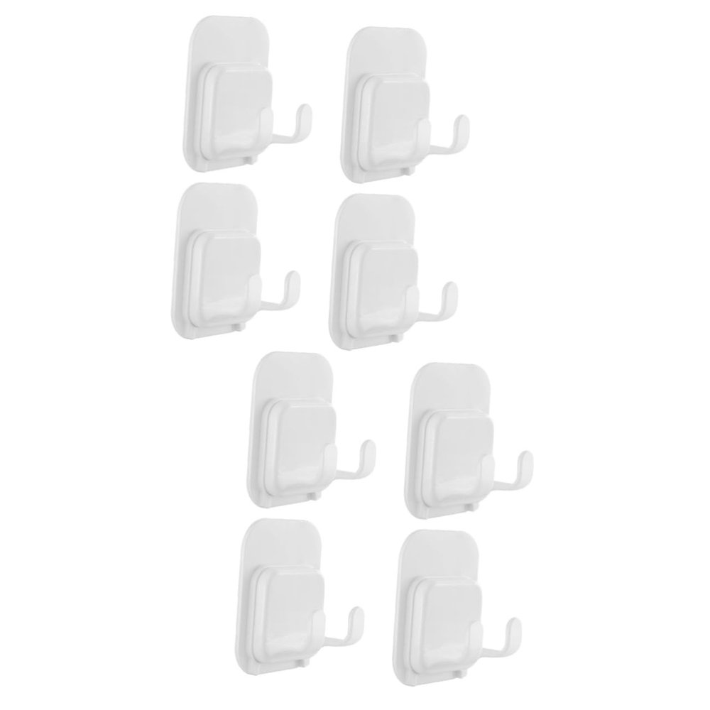 DOITOOL 8pcs Razor Holder for Shower Wall Adhesive Shaver Hook Organizer Stick Hooks