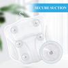 Bath Pillow Bathtub Pillow Headrest Relaxing Bath Accessories Soft Bathtub Cushion for Support Head, Back, Shoulder and Neck, White(Gray Stripes) view 2