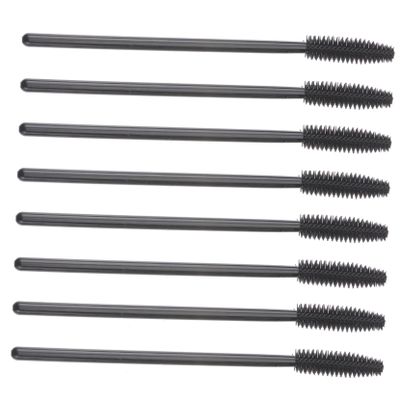 Baluue 50pcs Plastic Handle Nylon Bristles Eyelash Disposable Lash Curler Makeup Spoolies Eyebrow Comb for Daily Eye Makeup
