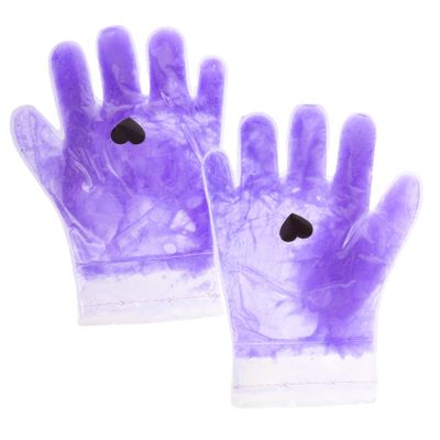 FRCOLOR Moisturizing Wax Care Gloves for Hands and Feet Paraffin Treatment Covers for Spa Lavender Scent Comfortable Fit Durable Design for Dry Skin Repair