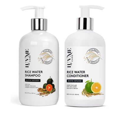 Luv Me Care Rice Water Shampoo and Conditioner