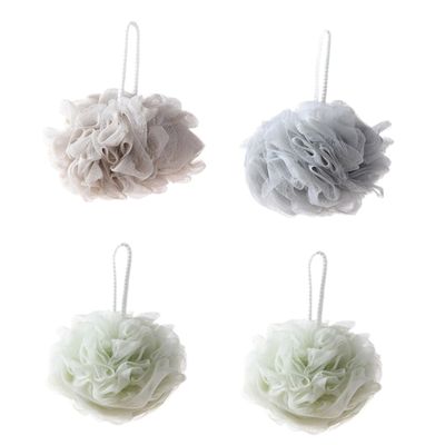 ARTSEWPLY Mesh Bath Balls 4 Pack with Hanging Rope Soft Exfoliating Shower Ball for Men and Women for Home and Hotel Use