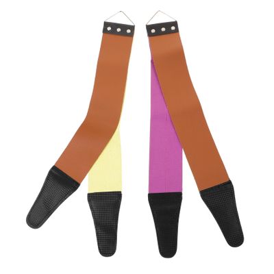 Ipetboom Dual-sided Razor Strop Sharpening Cloth Razor Blade Sharpener Strop Sharpening for Clipper Blade Random Color