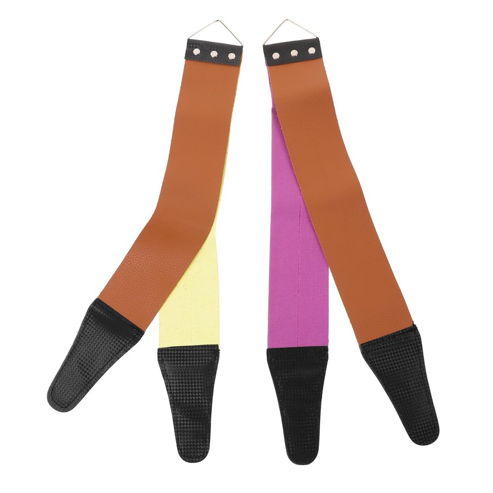 Ipetboom Dual-sided Razor Strop Sharpening Cloth Razor Blade Sharpener Strop Sharpening for Clipper Blade Random Color