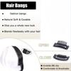 Clip-in Hair Bangs |Invisible Clips|Airy French Wispy Bangs with Temple Coverage|Curved Thin Hair for Women|Easy to Style&Blend|Daily Wear Party Wedding (Black and white, Frenck bang) view 4