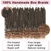10 Inch Goddess Box Braids Crochet Hair with Curly Ends 8 Packs Pre-looped 3X Goddess Braids Hair Extensions Synthetic Boho Box Braiding Hair for Women (15Strands/pack T27#) view 4