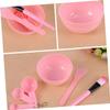 ARTSEWPLY 4sets Skincare Diy Mask Bowl Tool Kit Facial Mask Bowl Brush Bottle Measuring Cover for Ladies view 4