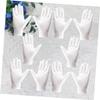 Angoily 5 Double Pack of Comfortable Stretch Gloves Made for Jewelry Inspection Gentle on Hands White for Shop Use view 3