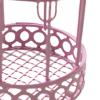 5xBird Cage Makeup Organizer Dresser Organizer for Party Home Decoration Pink view 2
