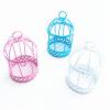 5xBird Cage Makeup Organizer Dresser Organizer for Party Home Decoration Pink view 4
