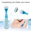 SAMIQU Replacement Razor Handle  2 Pack Anti-Slip Handle Compatible with Gillette Venus Women's Razors view 2