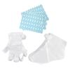 Angoily 200pcs Disposable Foot Covers and Gloves Pe Foot Care Socks Stickers Oil-resistant and Breathable for Home Use and Salon Treatments view 1