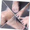 Angoily 200pcs Disposable Foot Covers and Gloves Pe Foot Care Socks Stickers Oil-resistant and Breathable for Home Use and Salon Treatments view 3