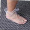 Angoily 200pcs Disposable Foot Covers and Gloves Pe Foot Care Socks Stickers Oil-resistant and Breathable for Home Use and Salon Treatments view 4
