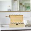 ARTSEWPLY 32holes Wooden Essential Oil Storage Case Compartment Portable Organizer for Travel Handcrafted Pine Essential Oil Box for Display and Travel Use view 4