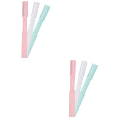 Didiseaon 6pcs Threadless Hair Removal for Women Eyebrow Kit Razor and Shaper for Makeup and Daily Use