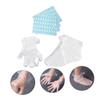 ARTIBETTER 200pcs Foot Gloves Pe Material for Spa and Footcare Portable Sock Gloves with Stickers Safe for Home and view 3