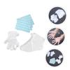 ARTIBETTER 200pcs Foot Gloves Pe Material for Spa and Footcare Portable Sock Gloves with Stickers Safe for Home and view 4