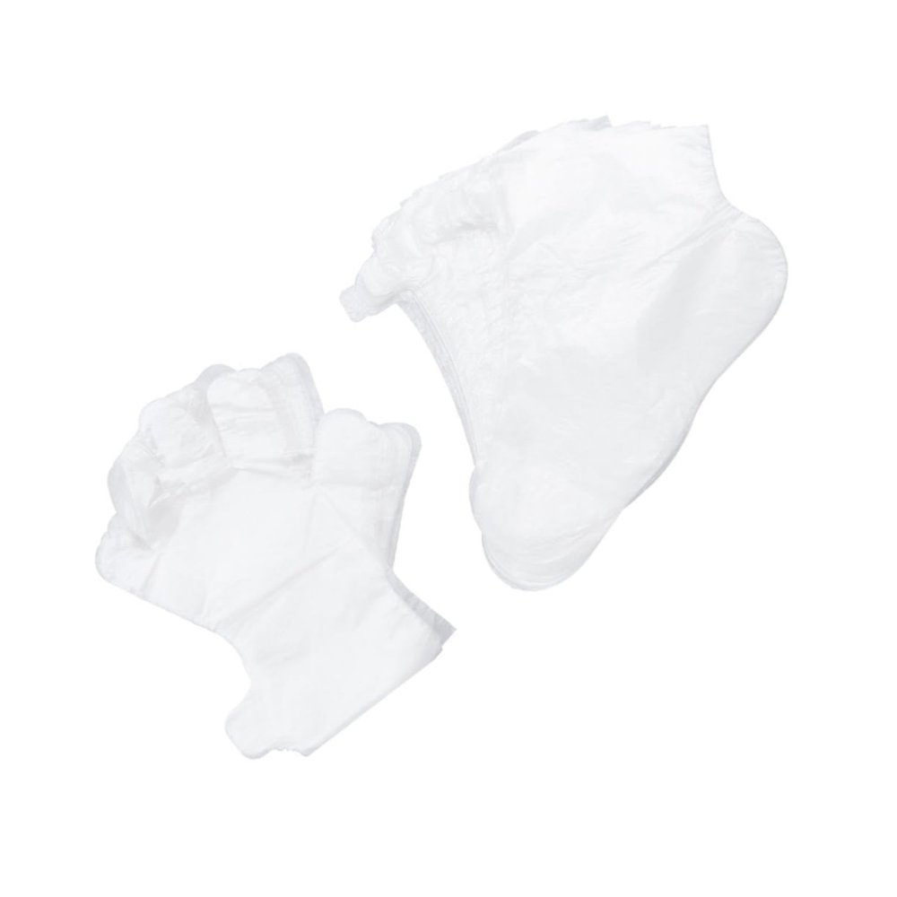 ARTSEWPLY 500pcs Foot Transparent Plastic Gloves for Comfortable Fit Hand Masks Foot