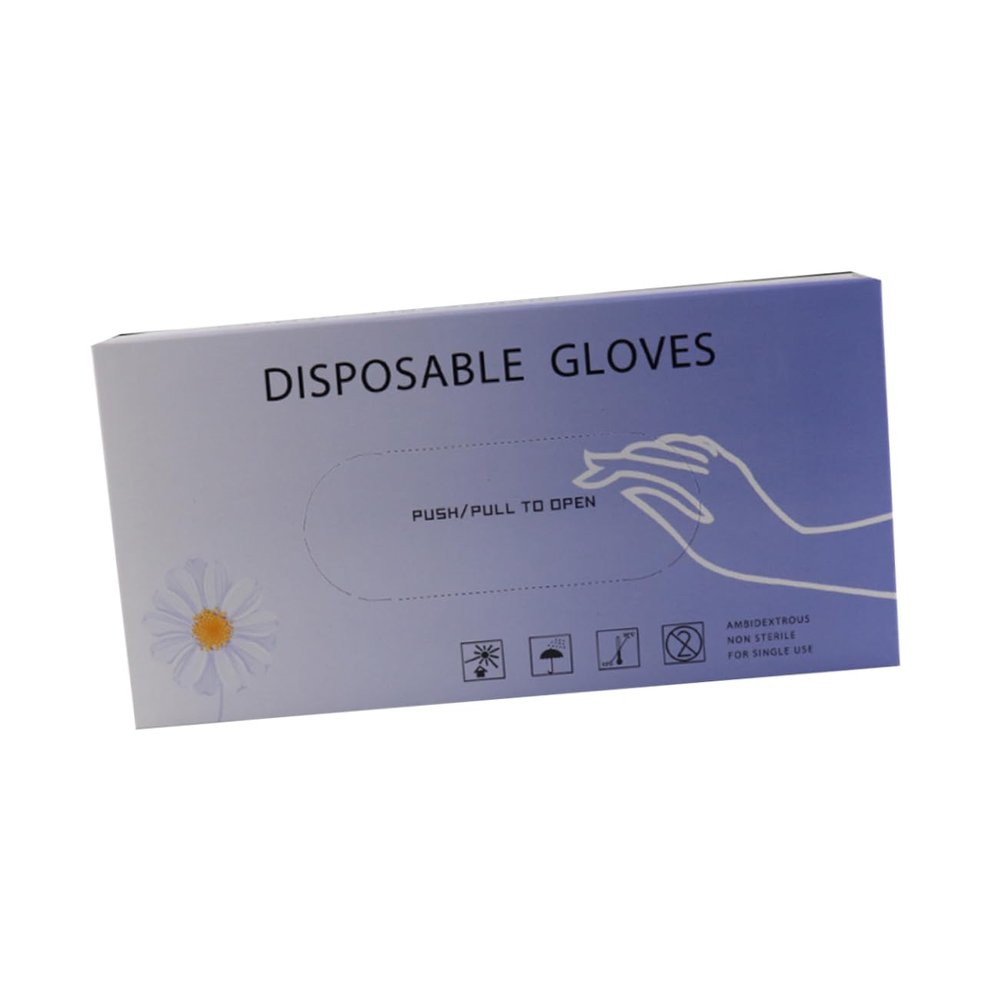 ARTIBETTER 50pcs Pvc Disposable Gloves Transparent and Versatile for Lip and Eyebrow Procedures Fits Palm
