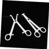 NinthAvenue Basics 5pcs Diagonal Pliers Piercing Needles and Clamp Tongue Clamp Needle Wrench White view 3