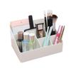 ARTSEWPLY Desktop Makeup Organizer Box Multi-Compartment Plastic Storage Modern Design for Cosmetics and Stationery White for Vanity and Office Use view 3