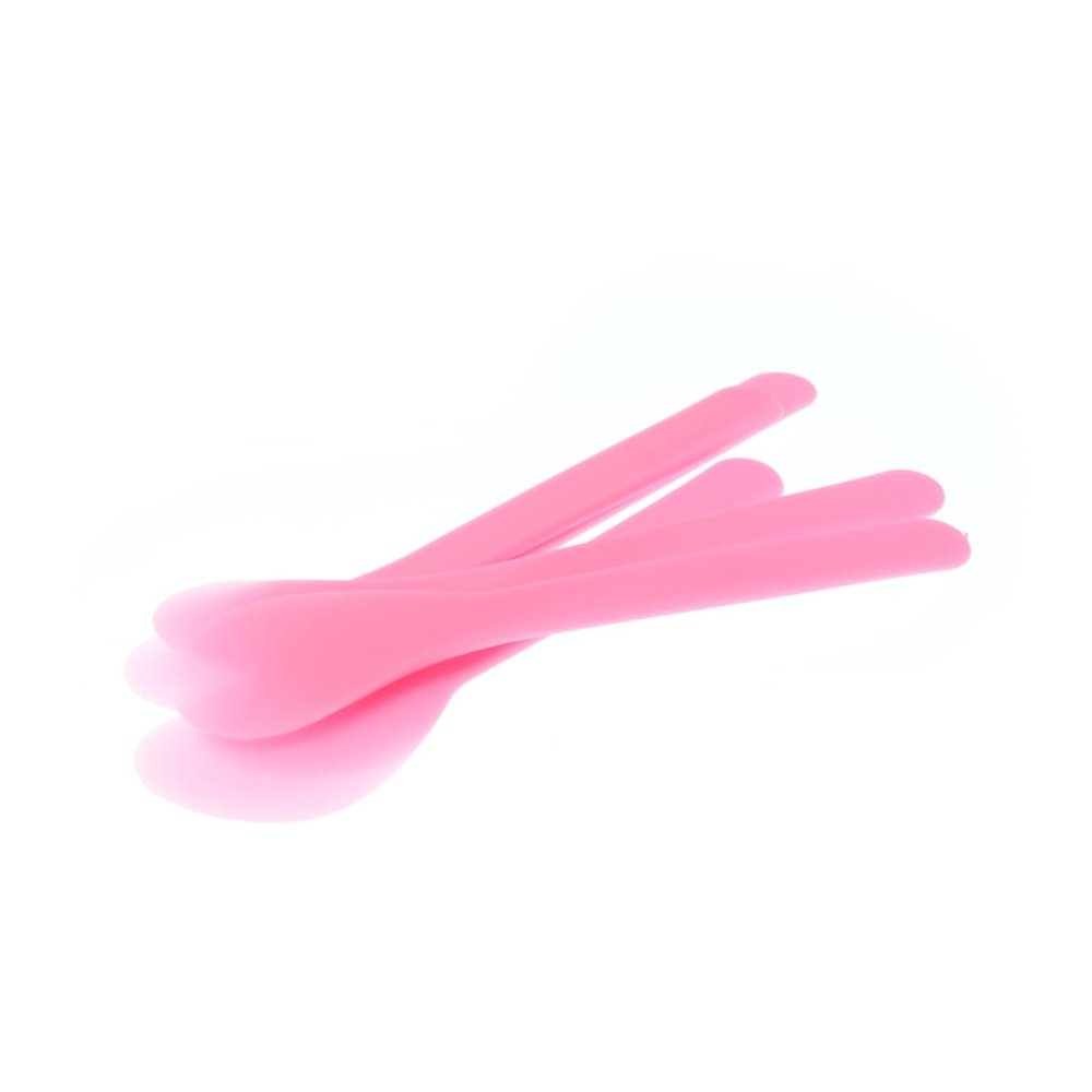 ARTSEWPLY 100pcs Facial Makeup Spatula Tool Plastic Handle Cosmetic Stick for Diy Beauty
