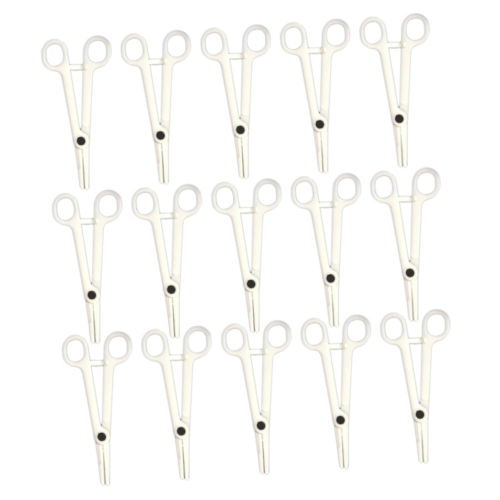 LOORGVEL 25pcs Body Piercing Kit Plastic Piercing Pliers Diagonal Disposable Professional Clamps Health-friendly Easy