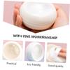 NinthAvenue Basics 1 Set Box Loose Powder Box Loose Container Makeup Loose Holder Portable Puff Holder Clear Jars Sample Empty Container Makeup Puff Body Powder Sub Containers Powder Case Abs White view 3