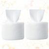 ARTSEWPLY Cotton Disposable Face Washing Towels 2 Rolls Thick Pearl Pattern Wet and Dry Use for Travel and Daily Skincare view 2