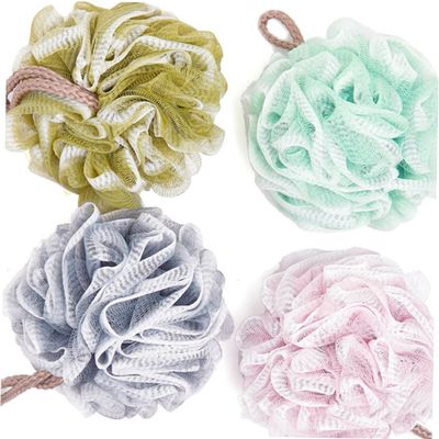 ARTSEWPLY 3pcs Bath Ball Shower Ball Exfoliating Sponge Women Men Shower Poufs Comfortable Friction Easy to Use