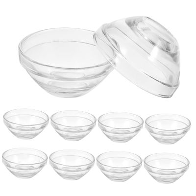 10pcs Mask Bowl Storage Bowl Serving Facial Bowls Balm Food Container Ramen Bowl Salon Bowl Face Moisturizer Bin Soup Bowl Plates Food Jar Salad Bowl with Lid DIY Mixing Bowl Glass