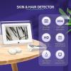 DJCDDM Skin Hair Analyser, Scalp Follicle Detector with 7 Inch HD LCD Screen, 50X/200X Magnifying Lens and Support Freeze-Frame Pictures view 2