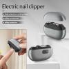 Automatic Electric Nail Clipper, Electric Nail Trimmer, Electric Toenail Clippers for Seniors, Electric Polishing Automatic Nail Clippers, Multifunction Nail Grinder (Grey) view 2