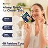 Dot Pimple Patches for Face - Hydrocolloid Acne Patches - Extra Strength Acne Dot, Zit, Blemish & Dark Spot Treatment - Clear Invisible Stickers for Forehead, Chin, Nose, 3 Sizes (S, M, L) (40 Count) view 4