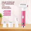Electric Shaver for Women, Electric Bikini Trimmer, 4 in 1 Women Shaver Hair Remover for Face, Legs and Underarm, Cordless Lady Hair Removal,USB Recharge view 3