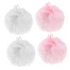 Didiseaon 4pcs Makeup Soft Triangle Shape Pink Luxurious Powder Puff Set Ideal for Face Cheek Random Style view 1